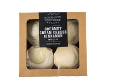 Schwartz Brothers Bakery Gourmet Cream Cheese Cinnamon Rolls 4 Count
