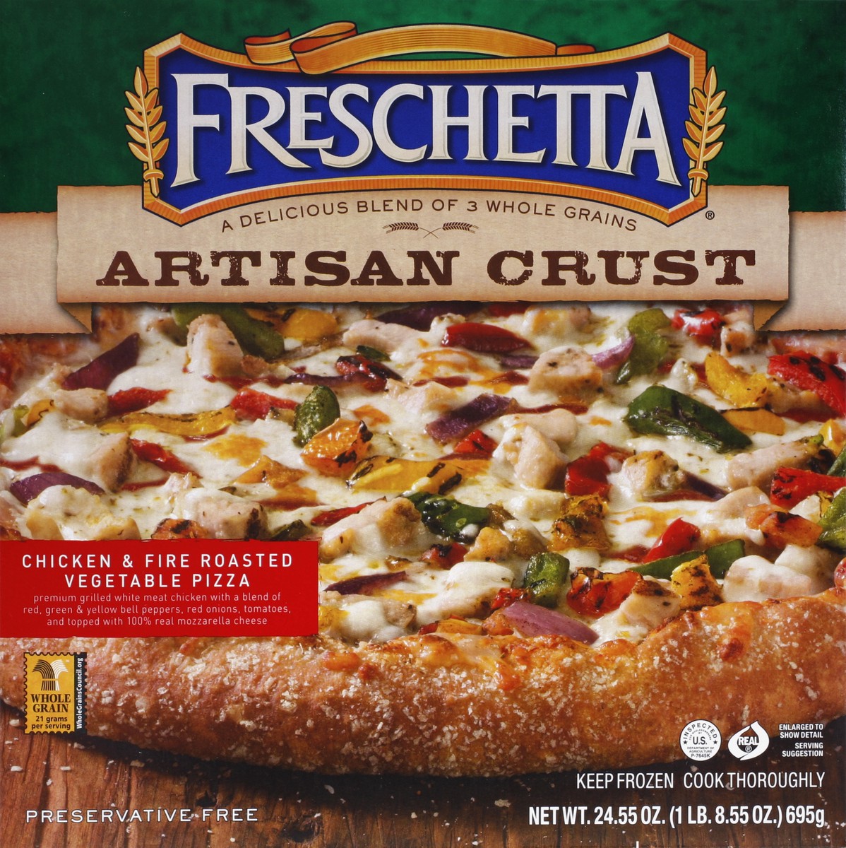 slide 1 of 4, Freschetta Pizza 24.55 oz, 24.55 oz