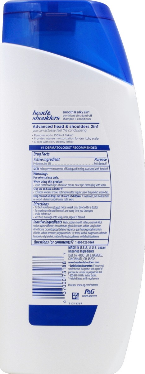 slide 10 of 10, Head & Shoulders Shampoo + Conditioner 21.9 oz, 21.9 oz