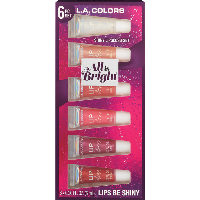 slide 1 of 1, LA COLORS Lac 6Pc Lips Be Shiny Gift Set, 1 ct
