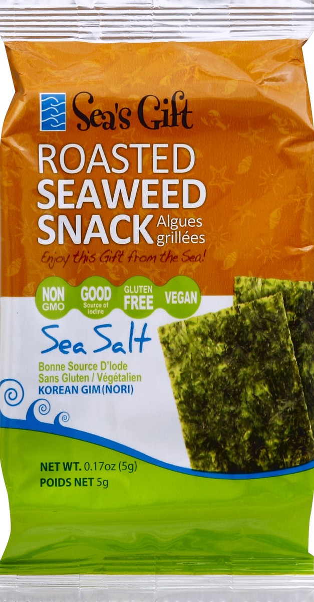 slide 4 of 5, Sea's Gift Roasted Seaweed Snack, 0.17 oz