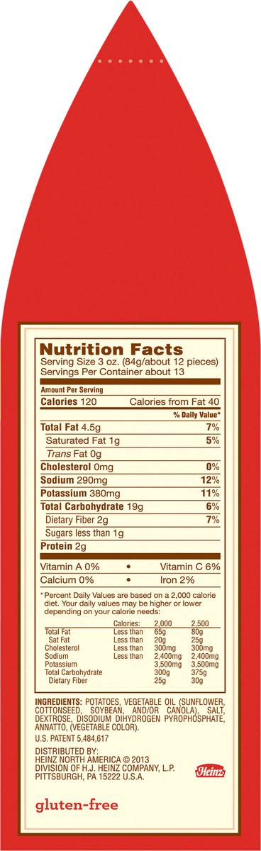 slide 12 of 13, Ore-Ida Golden Crinkles 38.4 oz Bag, 38.4 oz