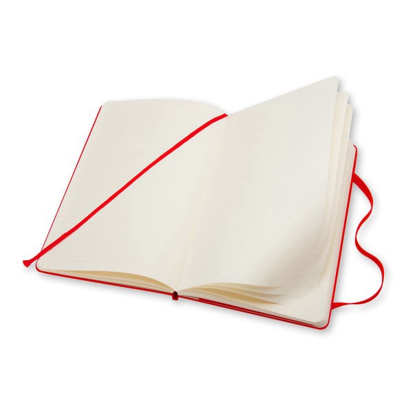 slide 2 of 5, Moleskine Classic Hard Cover Notebook, Ruled, Red, 96 ct; 3 1/2 in x 5 1/2 in