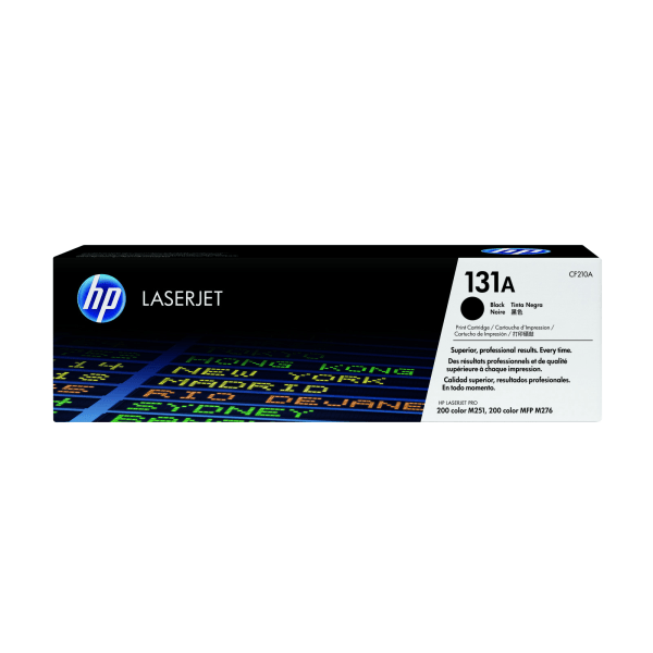 slide 1 of 4, HP 131A, Black Original Toner Cartridge (Cf210A), 1 ct