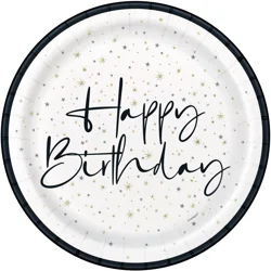 Meijer Round 9in Plates Gold Foil 8ct