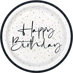 Meijer Round 9in Plates Gold Foil 8ct