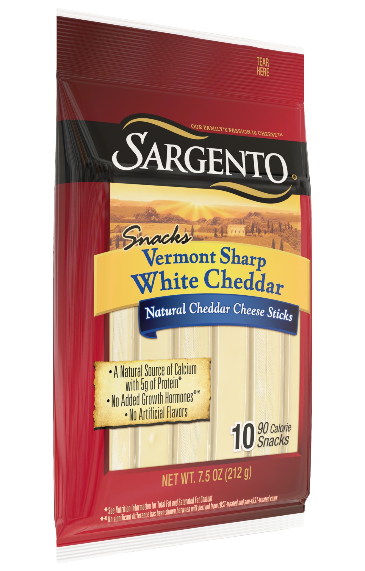 slide 3 of 7, Sargento Snacks Vermont Sharp White Cheddar Cheese Sticks, 7.5 oz