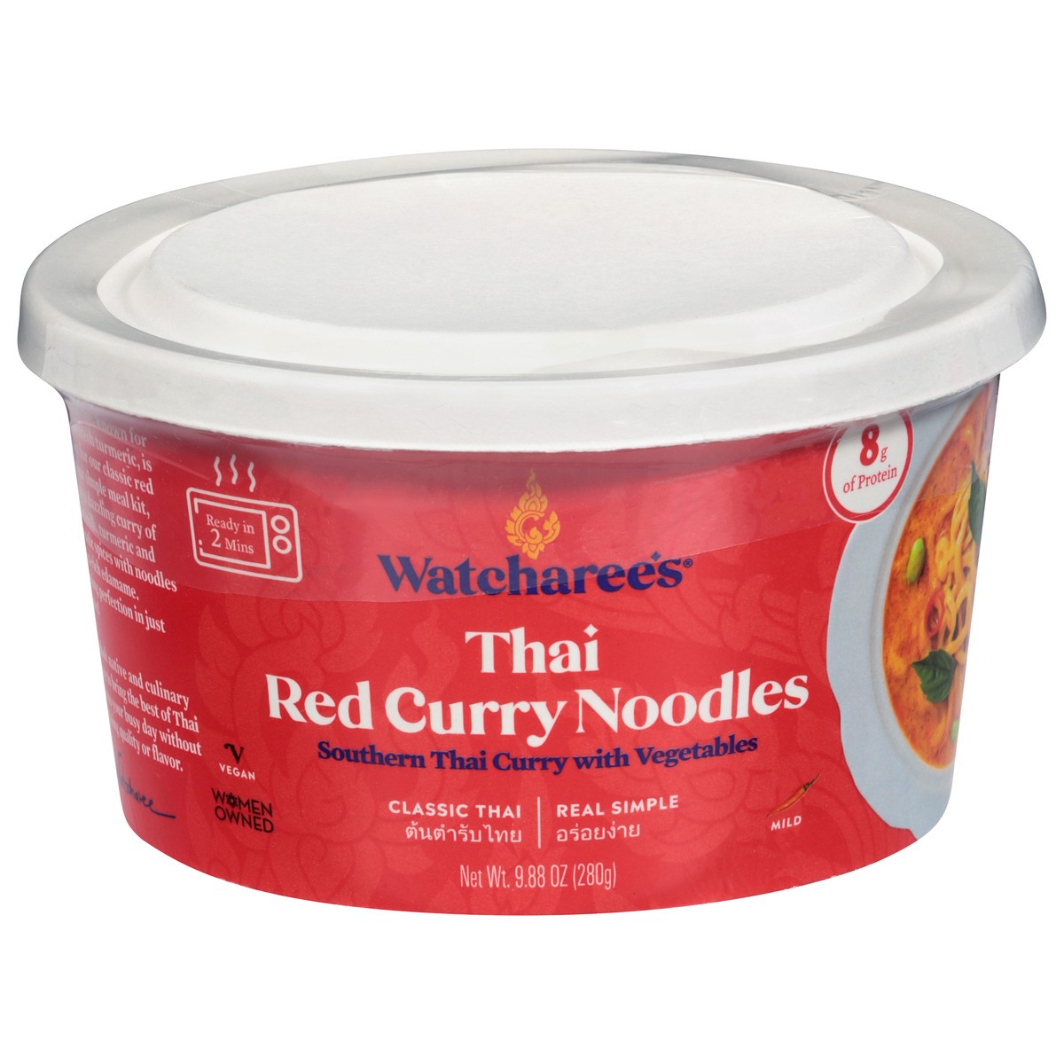slide 1 of 13, Watcharee's Thai Mild Red Curry Noodles 9.88 oz, 9.88 oz