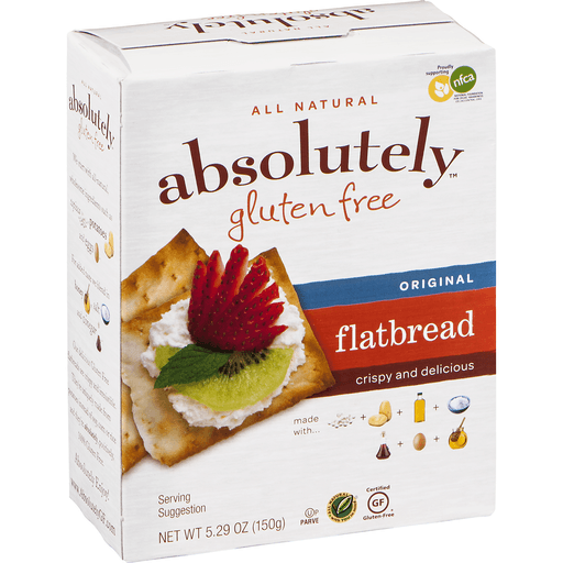 slide 3 of 9, Absolutely Gluten Free Original Flatbread Crackers, 5.29 oz