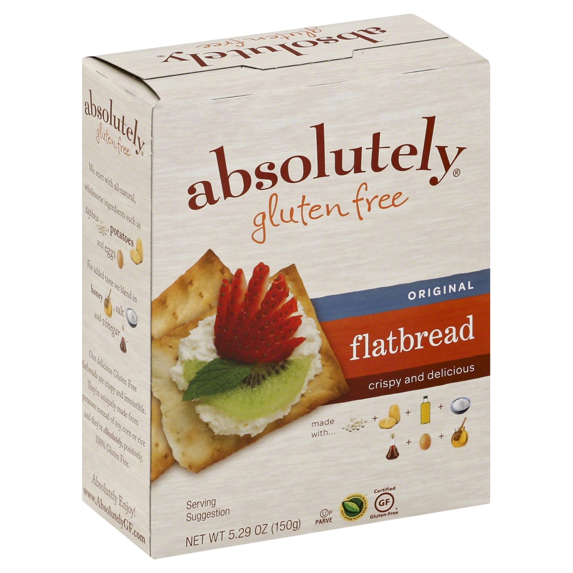 slide 1 of 9, Absolutely Gluten Free Original Flatbread Crackers, 5.29 oz