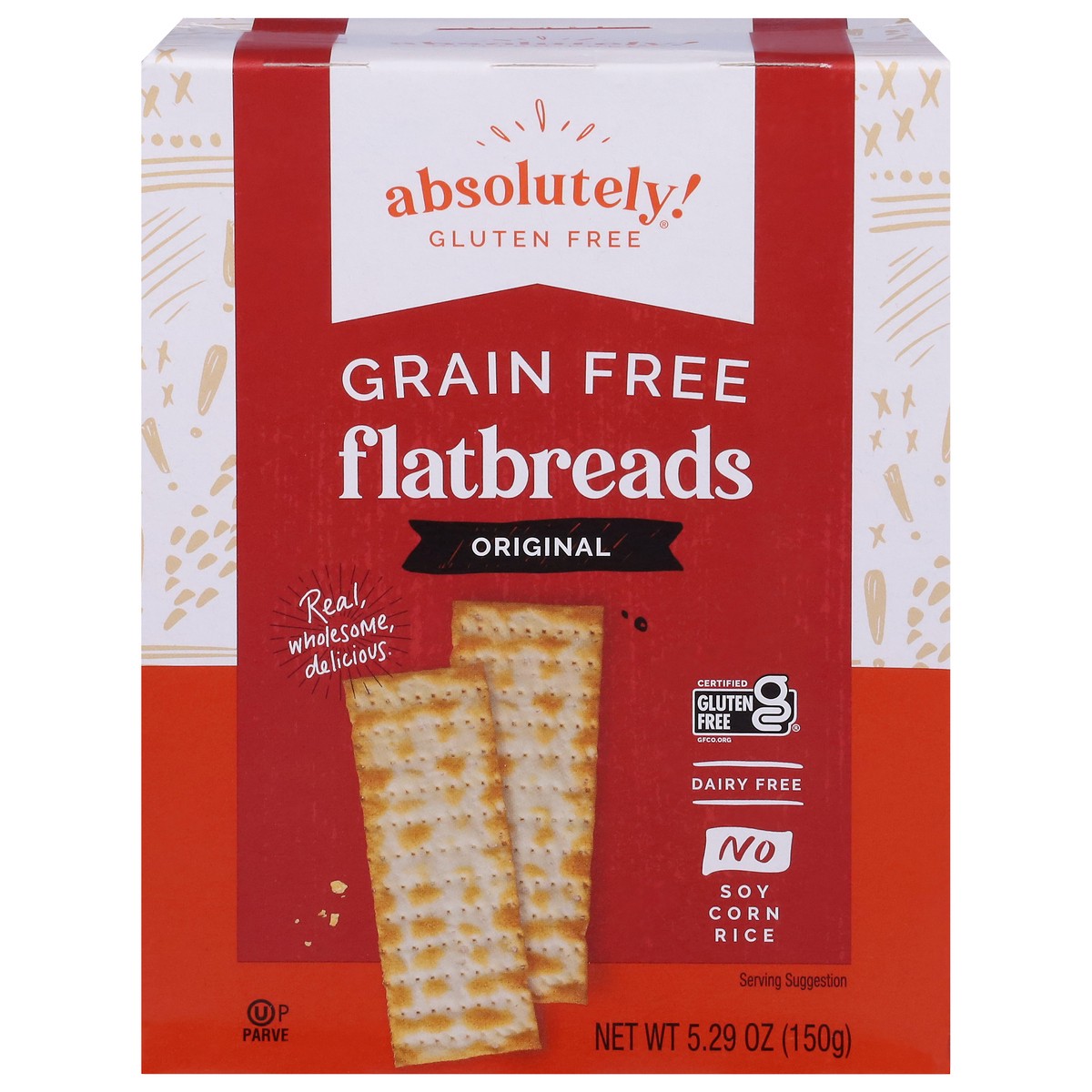 slide 1 of 9, Absolutely Gluten Free Flatbreads, Grain Free, Original, 5.29 oz