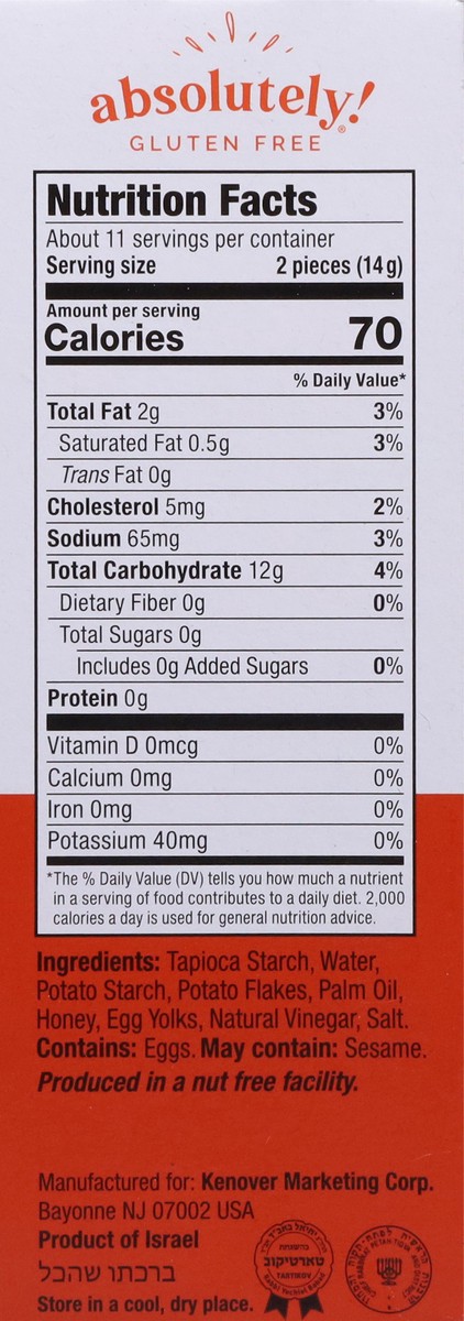 slide 4 of 9, Absolutely Gluten Free Flatbreads, Grain Free, Original, 5.29 oz