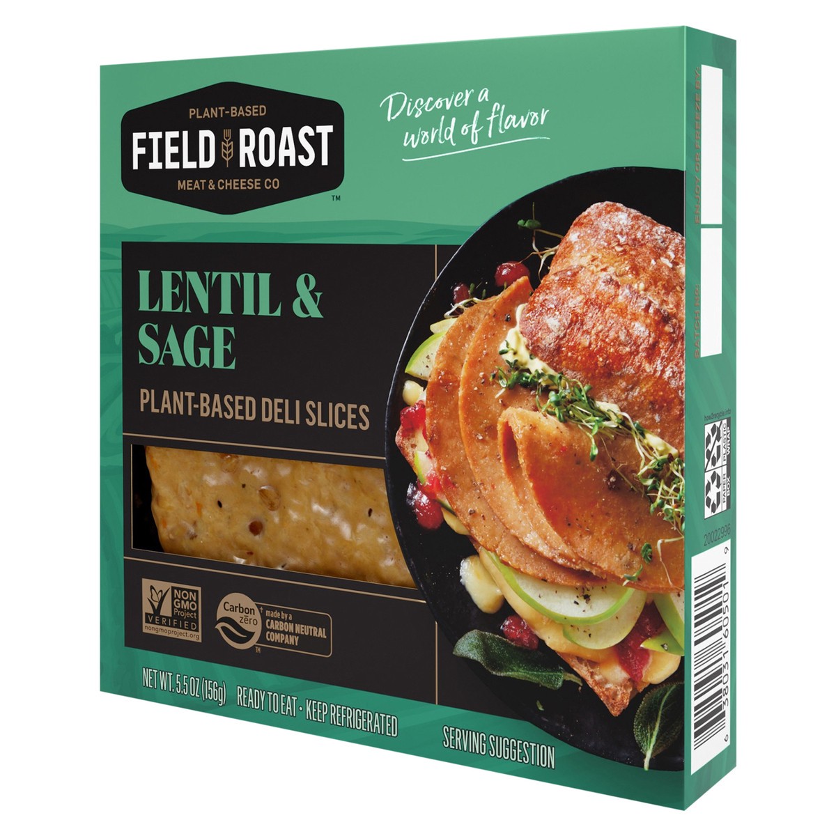 slide 4 of 5, Field Roast Vegan Lentil Sage Deli Slices, 5.5 oz