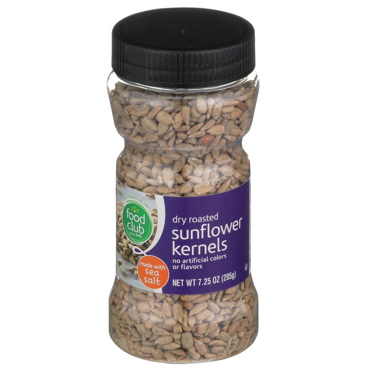 slide 1 of 9, Food Club Dry Roasted Sunflower Seeds, 7.25 oz