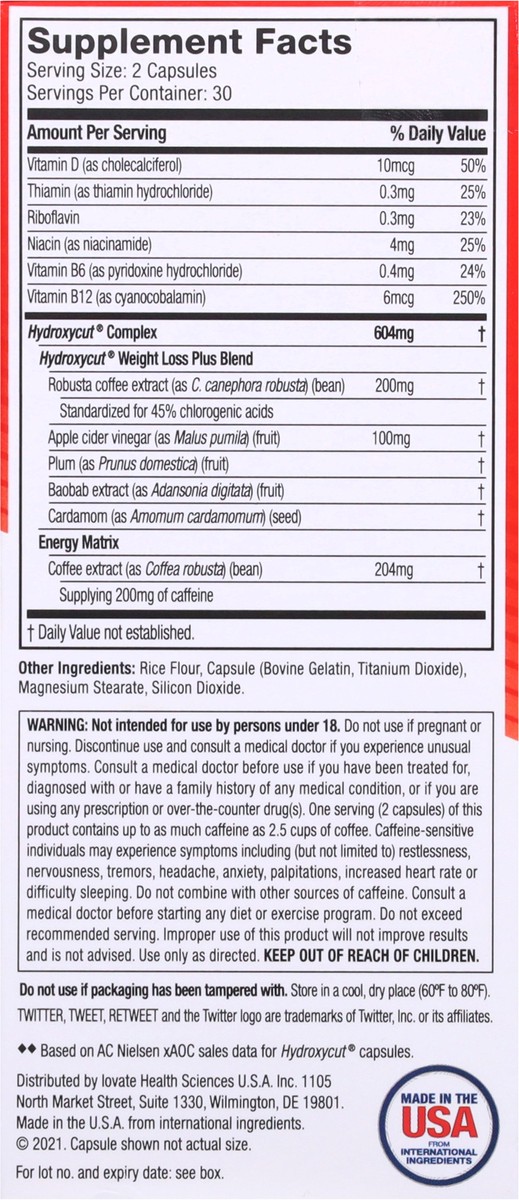 slide 5 of 9, Hydroxycut Rapid-Release Capsules Original Weight Loss 60 Capsules, 60 ct