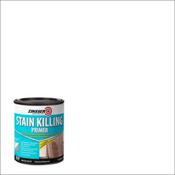 Zinsser Stain Killing Flat Primer - Quart, White