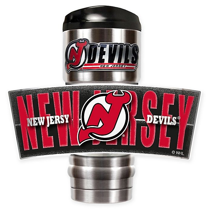 slide 1 of 4, NHL New Jersey Devils Stainless Steel Insulated Tumbler, 18 oz