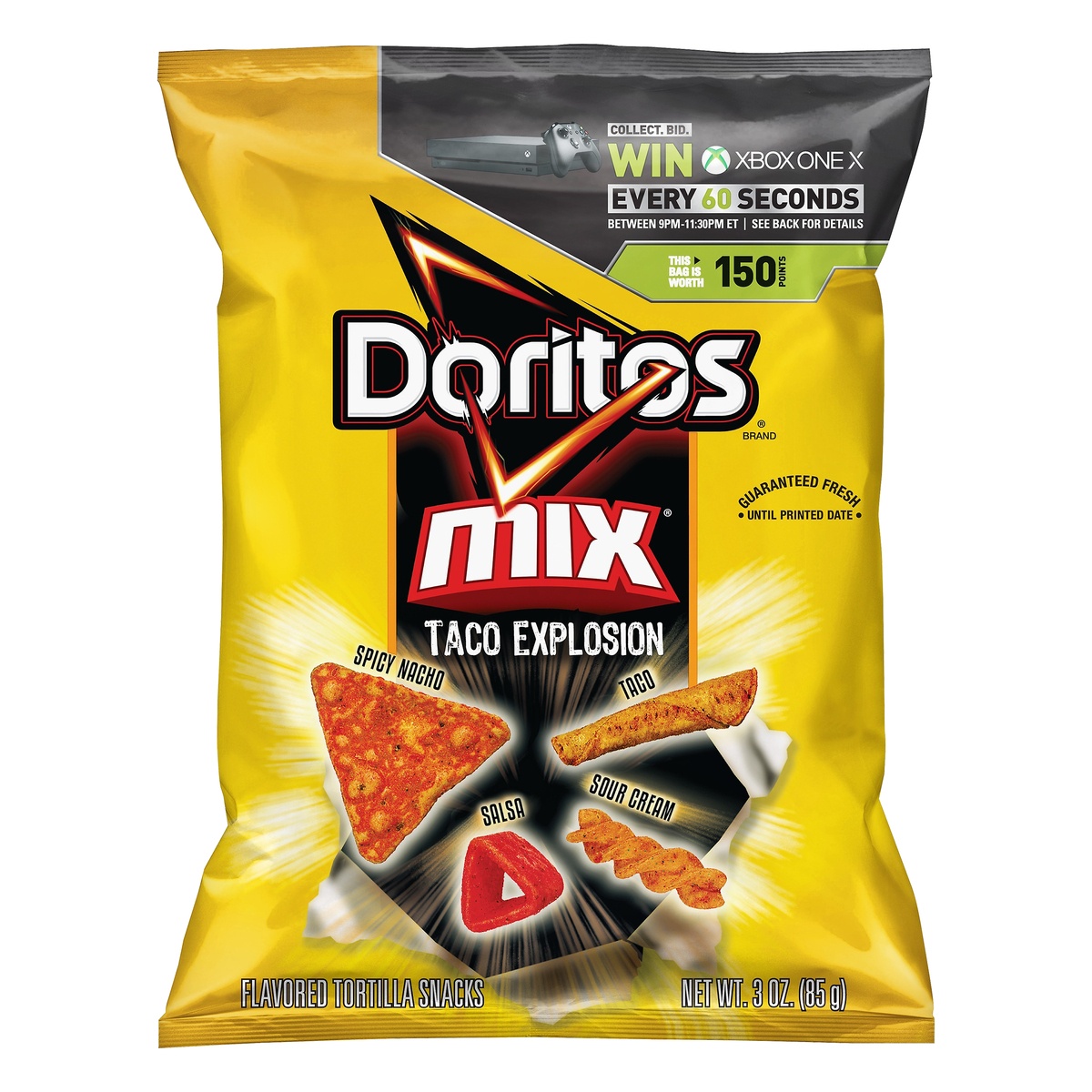 slide 1 of 3, Doritos Mix Taco Explosion, 3 oz