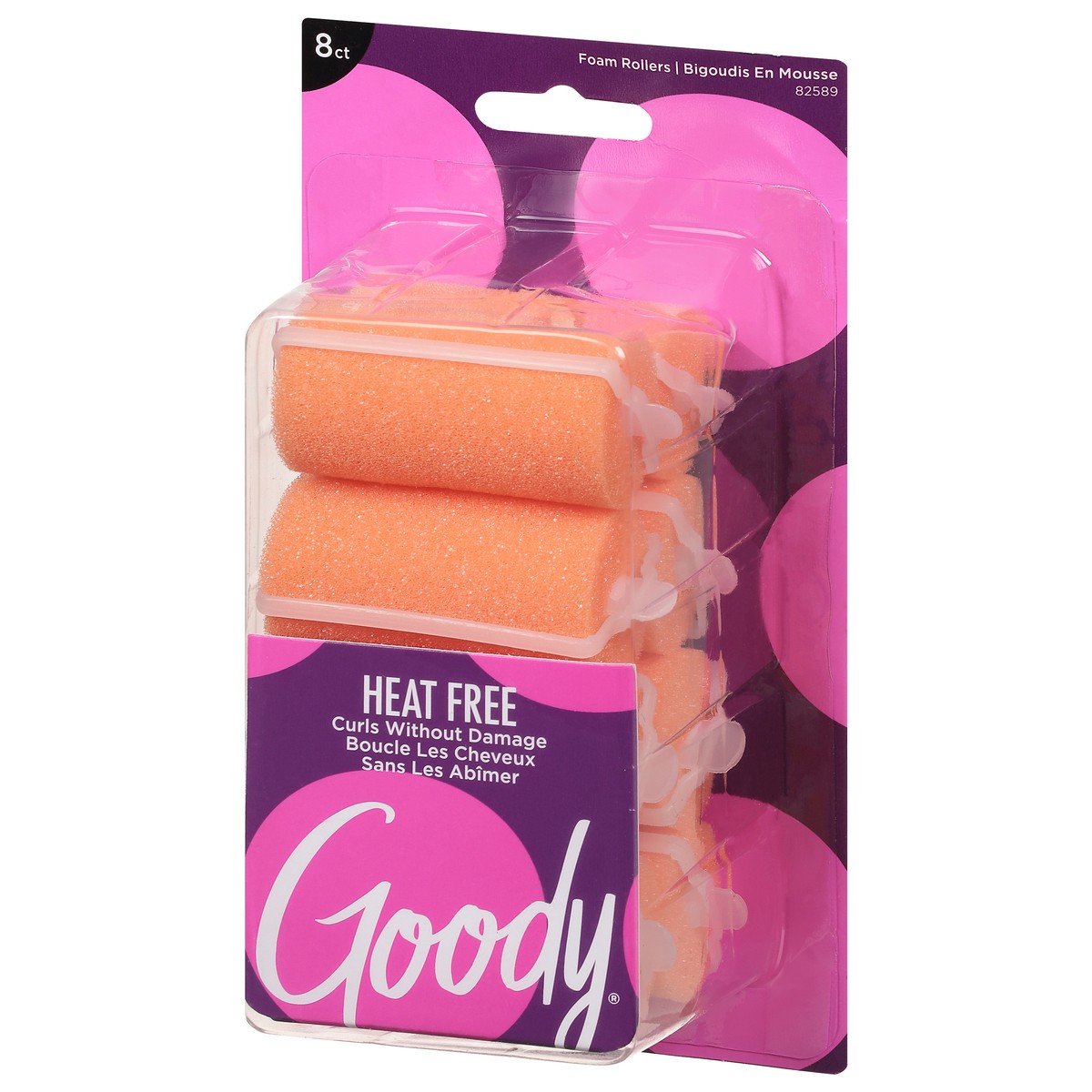 slide 7 of 9, Goody Orange Foam Rollers Hair Jumbo 8 ea, 8 ct