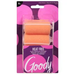 Goody Orange Foam Rollers Hair Jumbo 8 ea