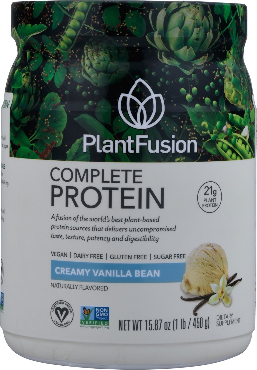 slide 6 of 9, PlantFusion Creamy Vanilla Bean Complete Protein 15.87 oz, 15.87 oz