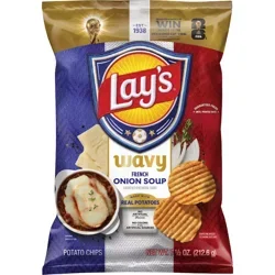 Lay's Potato Chips Wavy French Onion Soup