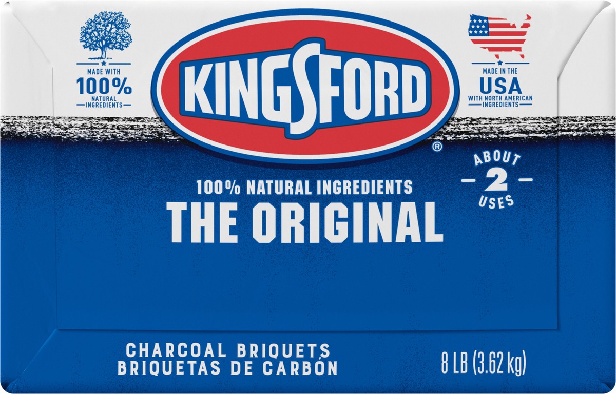 slide 3 of 9, Kingsford Original Charcoal Briquettes, BBQ Charcoal for Grilling, 8 Pounds, 8 lb