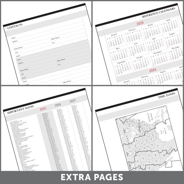 slide 5 of 6, Office Depot 2025-2026 Office Depot 13-Month Monthly Planner, 7"" X 9"", Black, January To January, Od711100, 1 ct