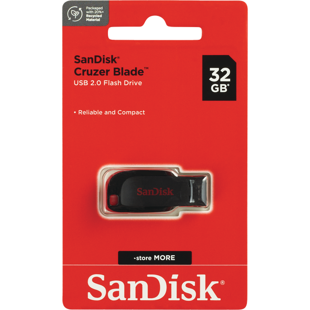 slide 1 of 1, SANDISK Sndsk 32Gb Usb Cruzer Blade, 1 ct