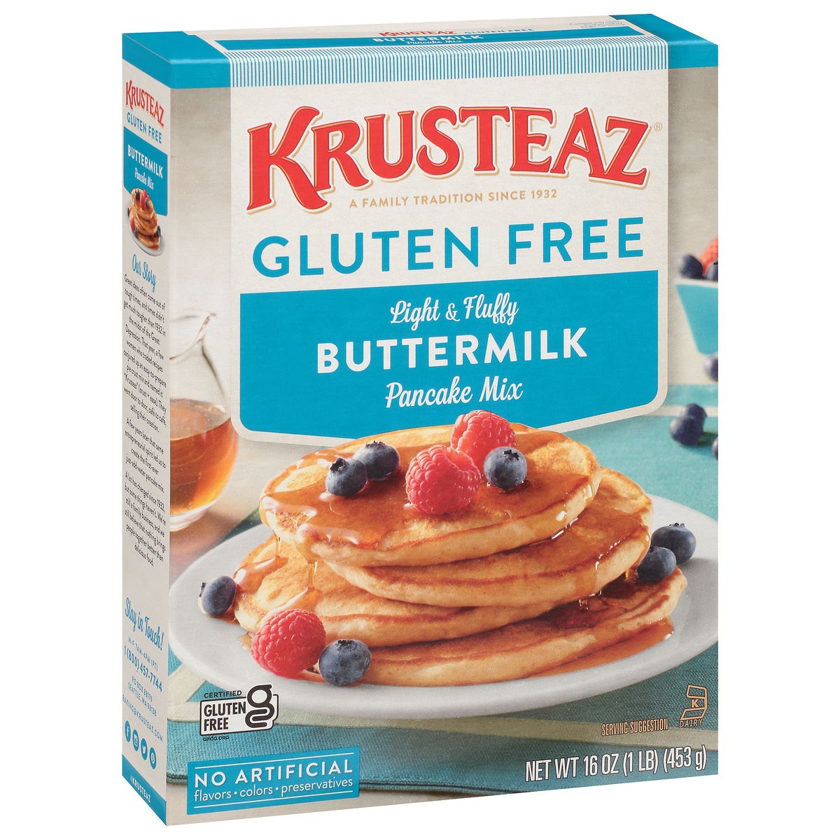 slide 2 of 11, Krusteaz Gluten Free Pancake Mix, 16 oz