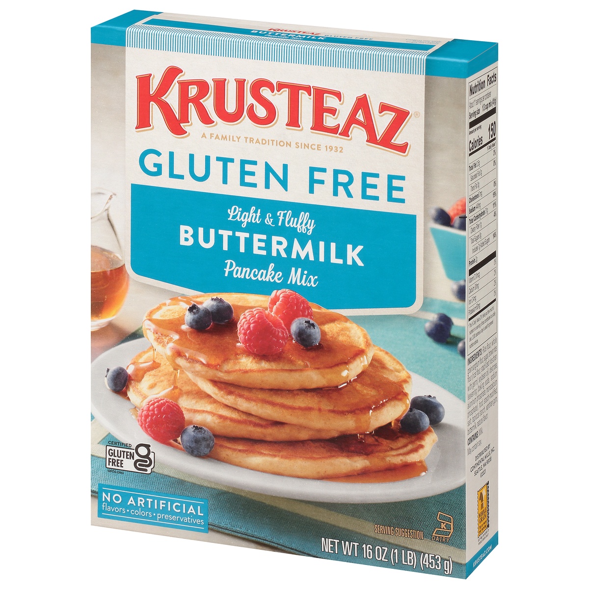slide 3 of 11, Krusteaz Gluten Free Pancake Mix, 16 oz