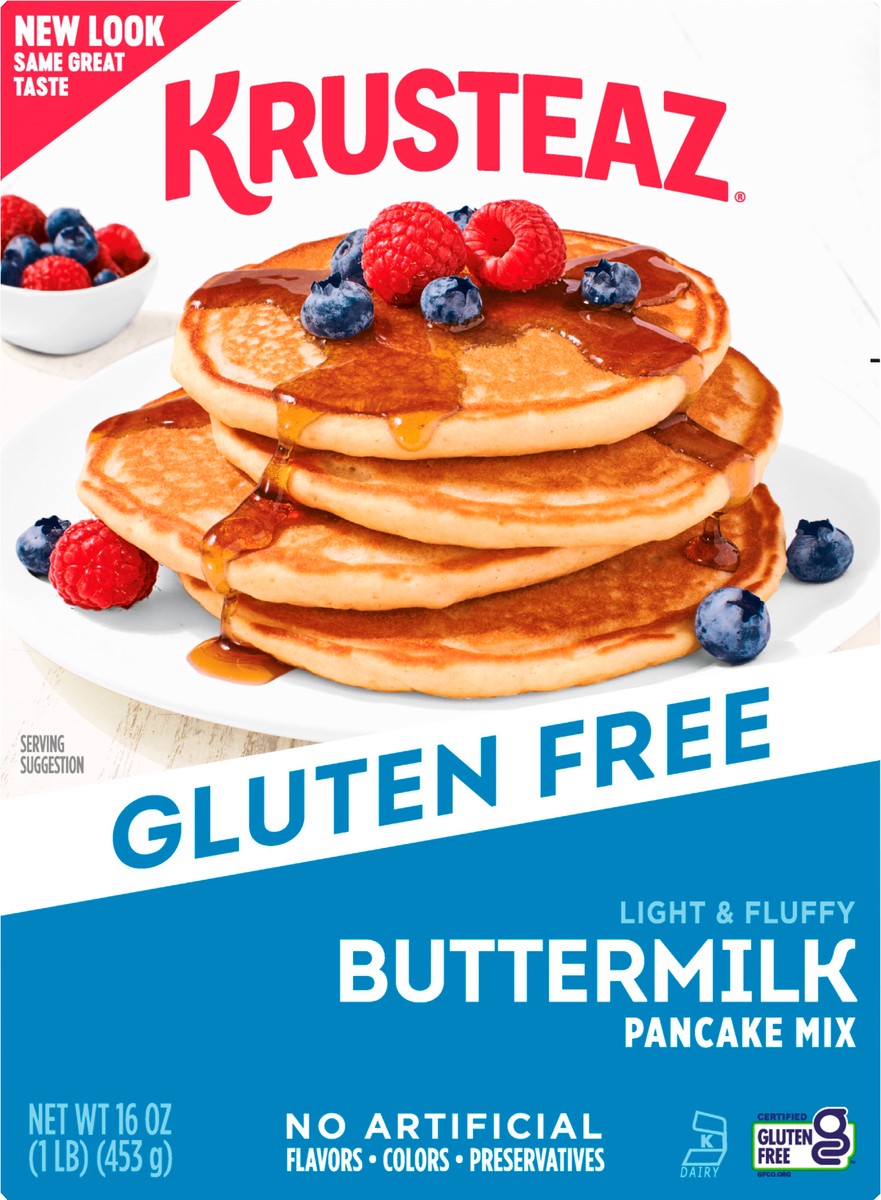 slide 8 of 9, Krusteaz Pancake Mix, 16 oz