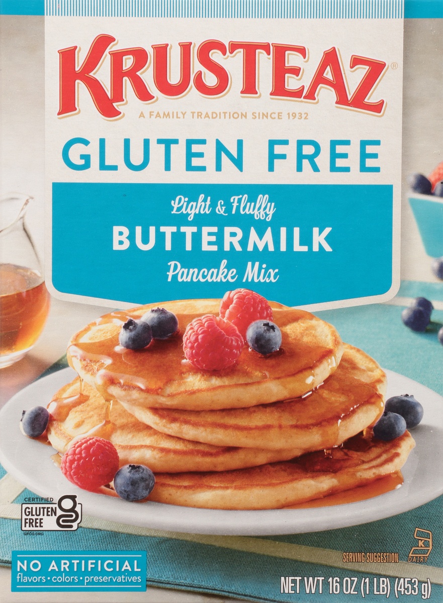 slide 9 of 11, Krusteaz Gluten Free Pancake Mix, 16 oz