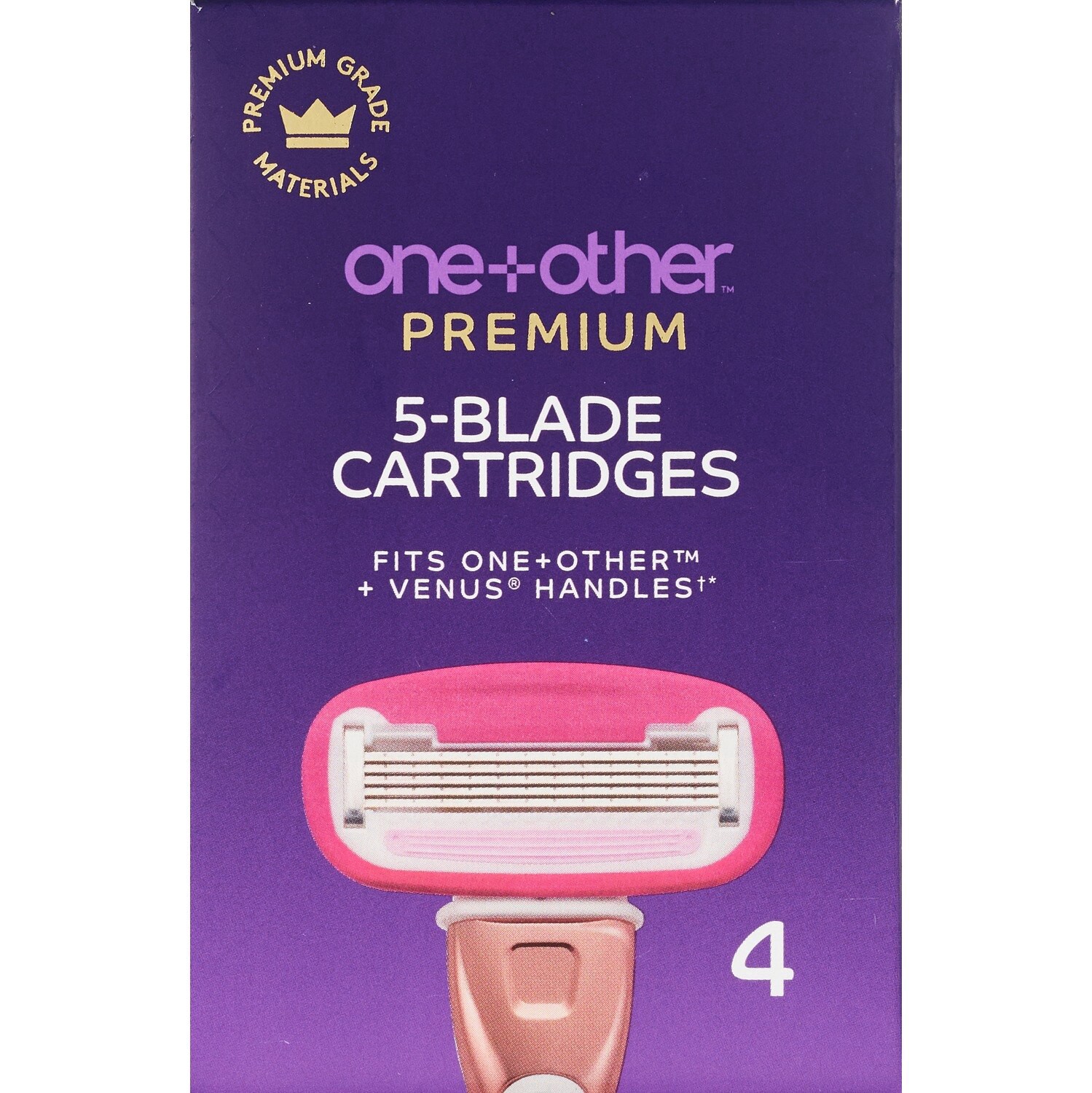 slide 1 of 1, Beauty 360 One+Other Women's Blissfully Smooth 5 Blade Razor Refills, 4 Ct, 1 ct