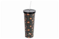 slide 1 of 1, Manna Organics Chilly Cheetah Tumbler Black/Orange, 24 oz