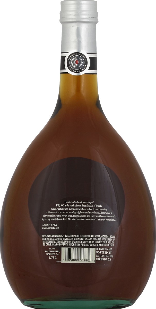 slide 3 of 4, E&J XO Brandy, 75 lt, 1.75 liter