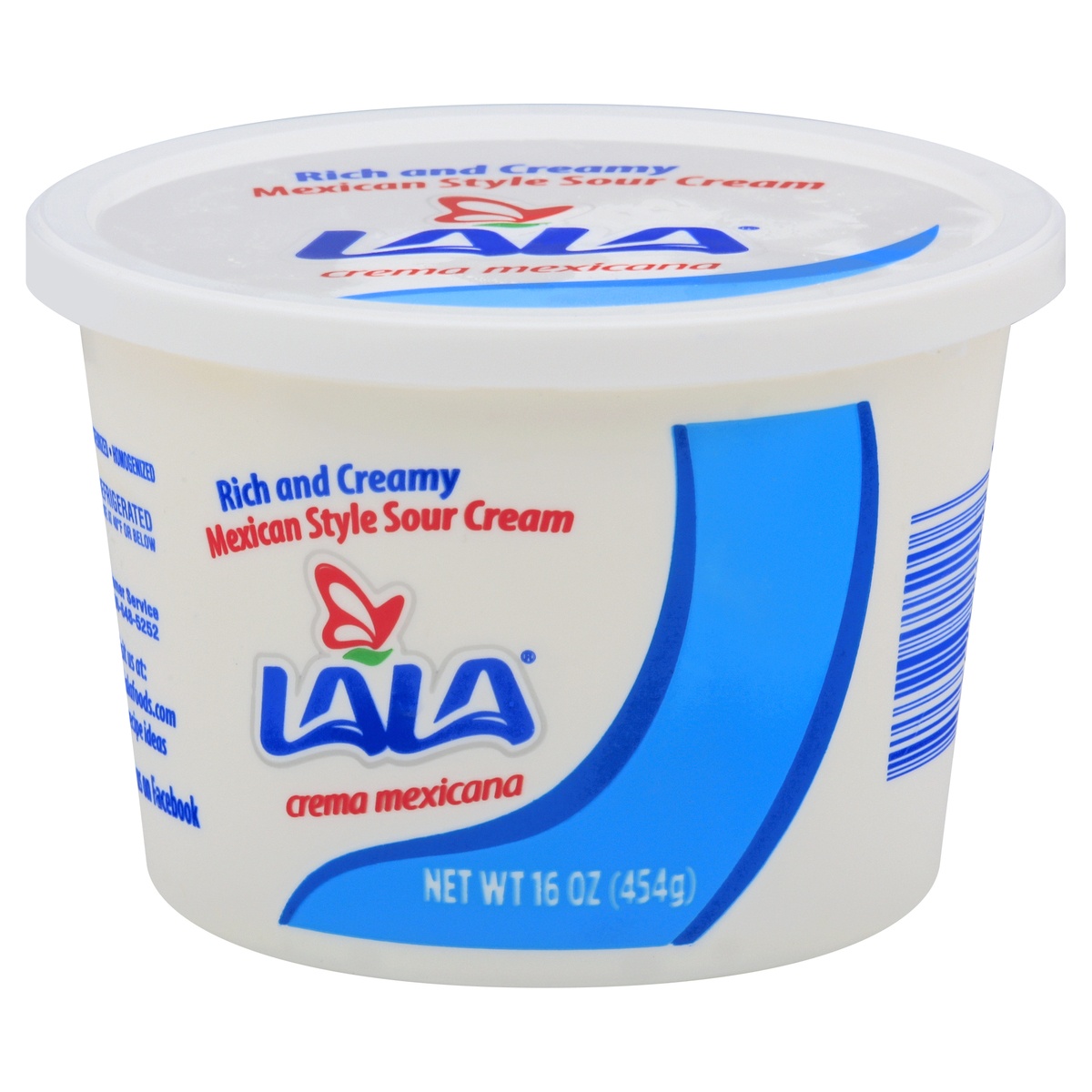 slide 1 of 6, LALA Mexican Style Sour Cream, 16 oz