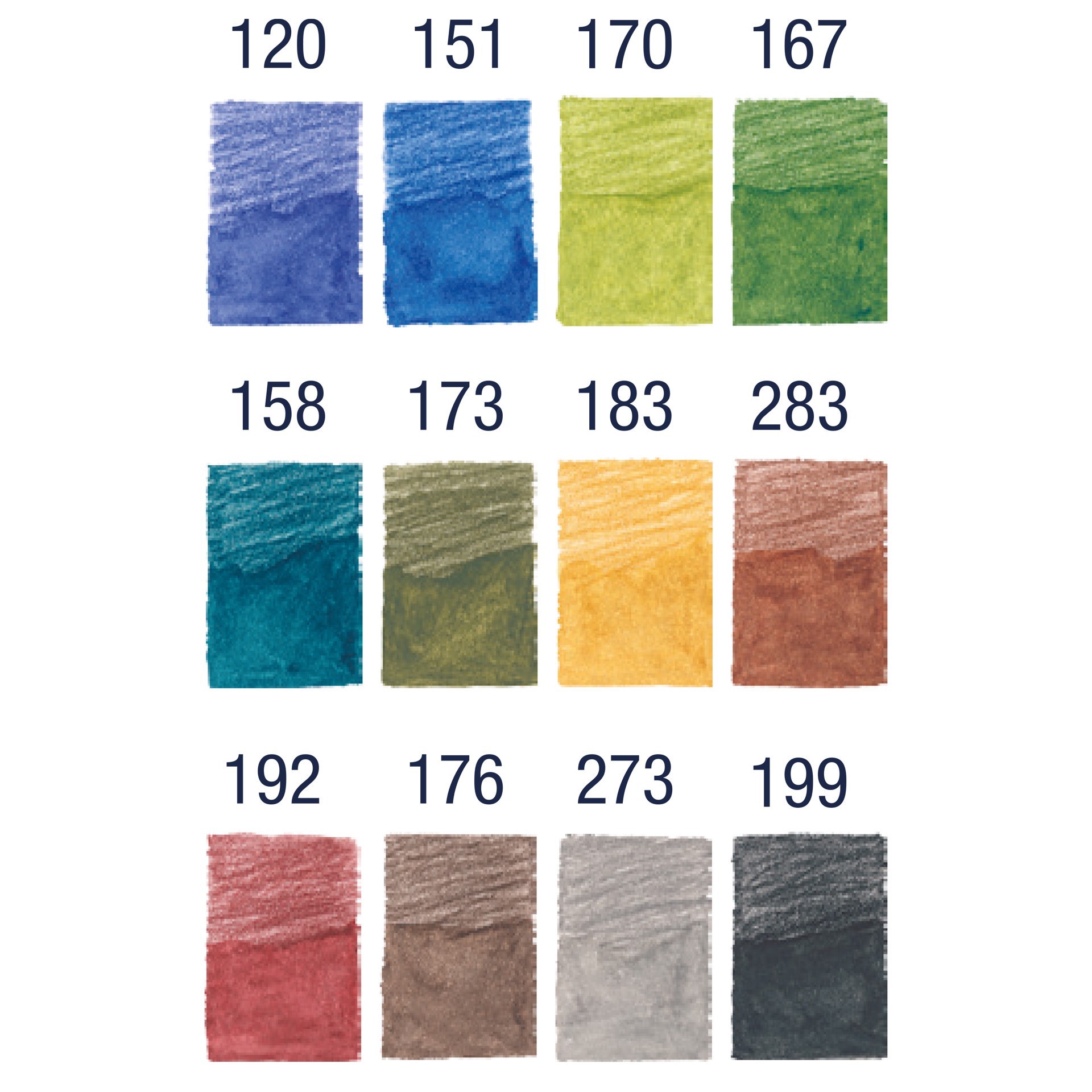 slide 6 of 6, Faber-Castell Goldfaber Aqua 12 Color Landscape Watercolor Pencil Set, 3.3 mm