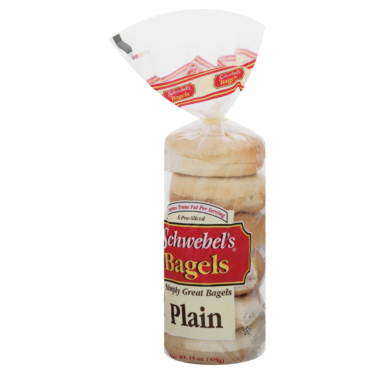 slide 6 of 11, Schwebel's Schwebels Plain Bagel, 15 oz