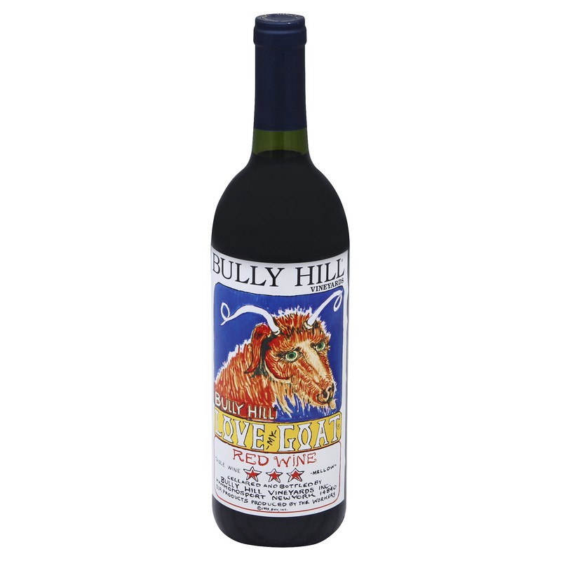 slide 1 of 1, Bully Hill Vineyards Red Wine Love Goat, 750 ml
