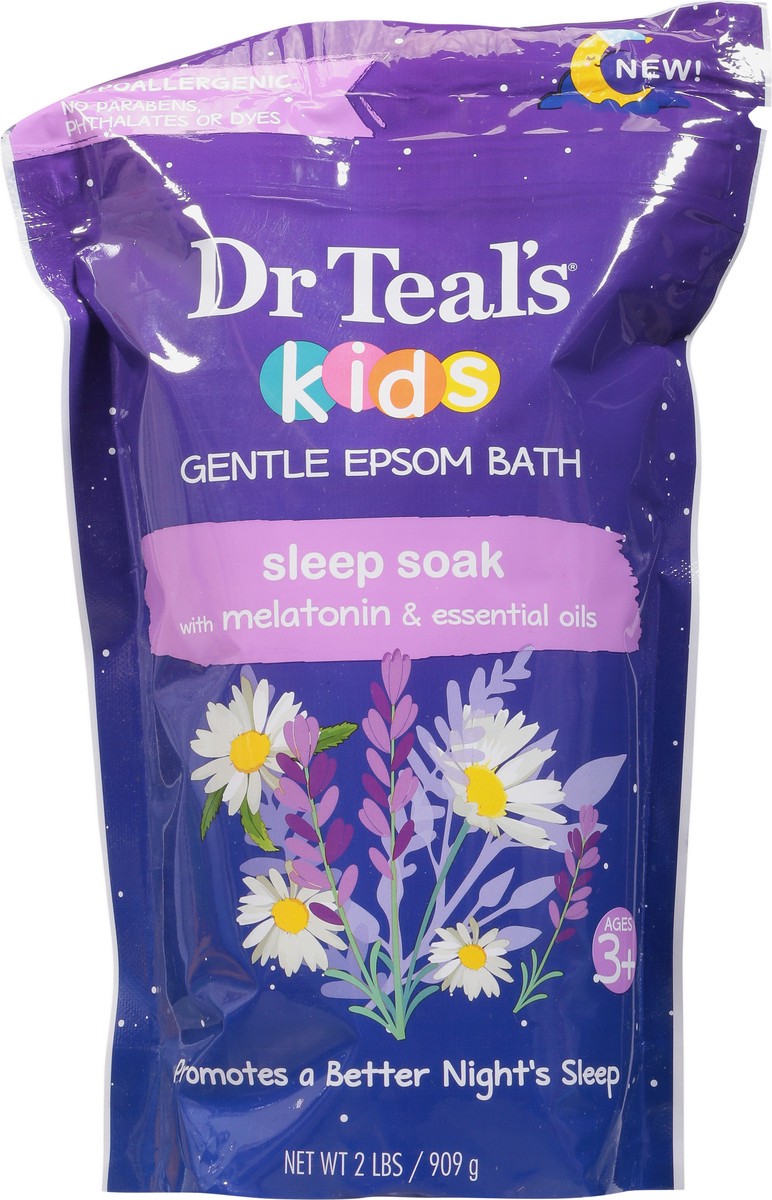 slide 8 of 9, Dr. Teal's Kids Sleep Soak Gentle Epsom Bath 2 lb, 2 lb