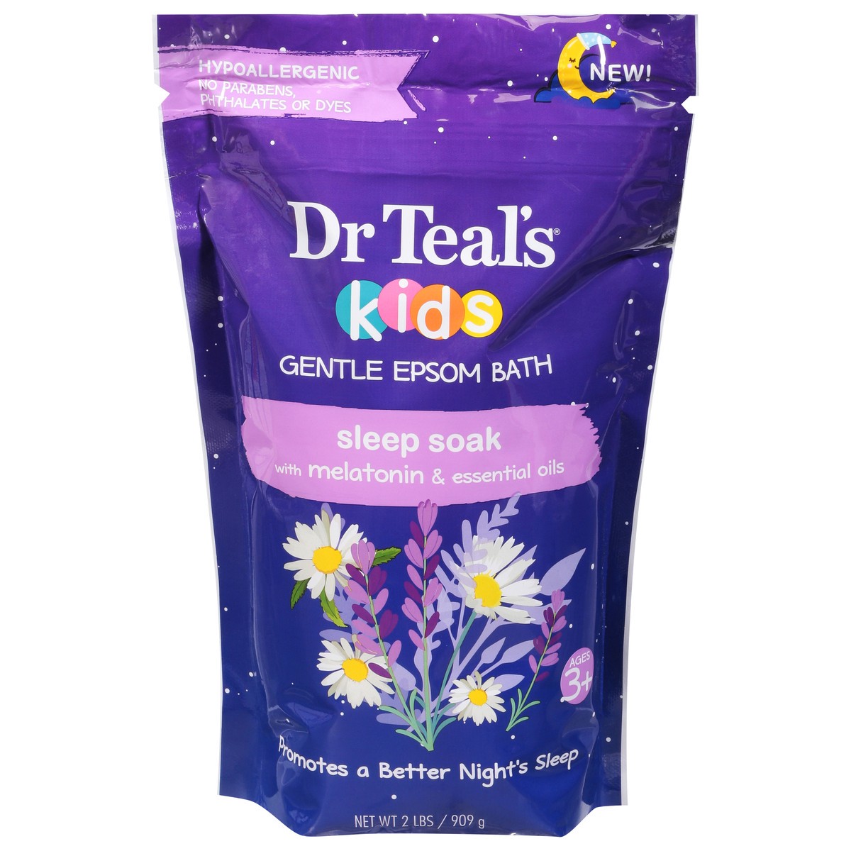 slide 1 of 9, Dr. Teal's Kids Sleep Soak Gentle Epsom Bath 2 lb, 2 lb