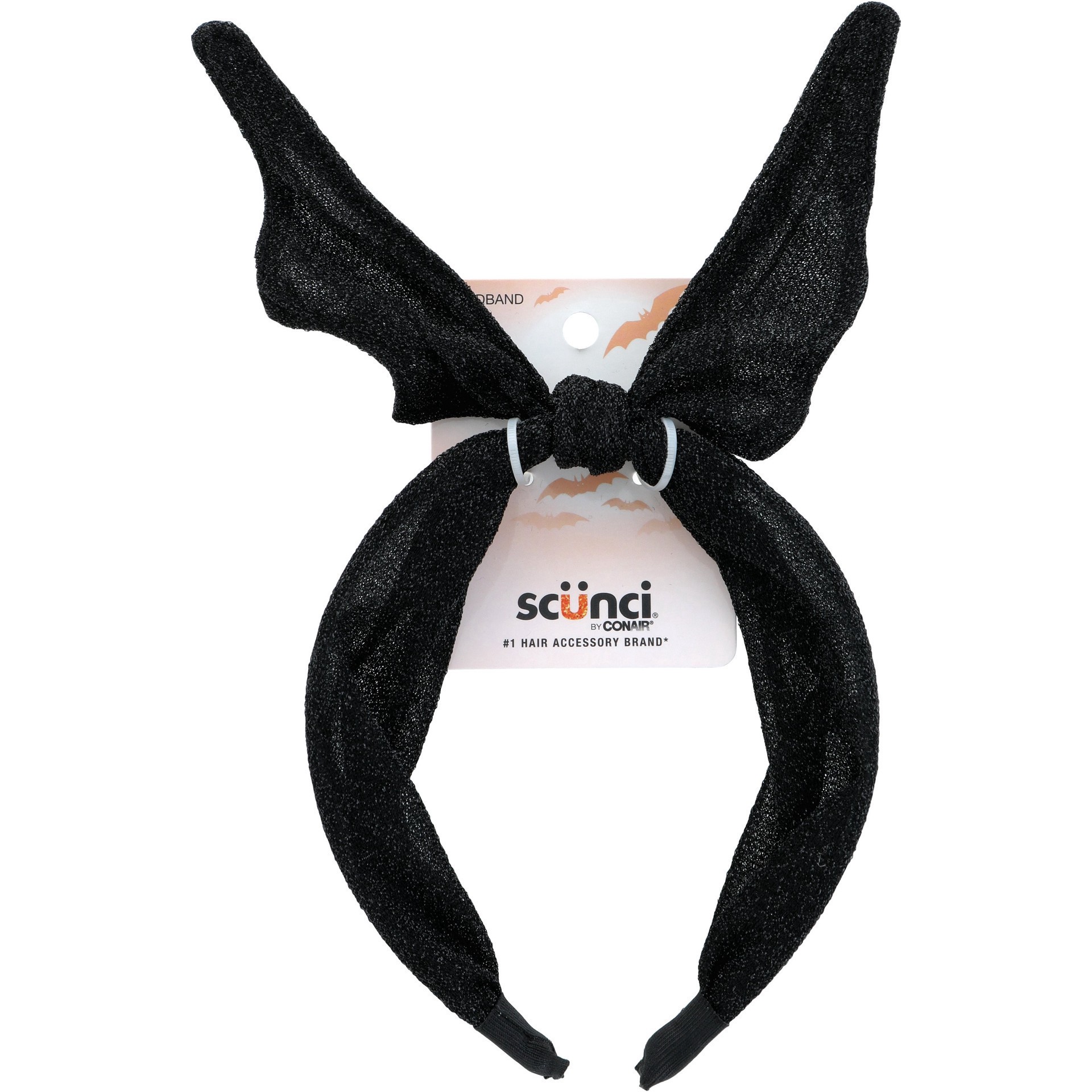 slide 1 of 1, scünci Scunci Halloween Bat Wire Wing Headband, 1 ct