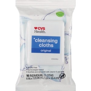 slide 1 of 1, CVS Health Cleansing Cloths, 16 ct