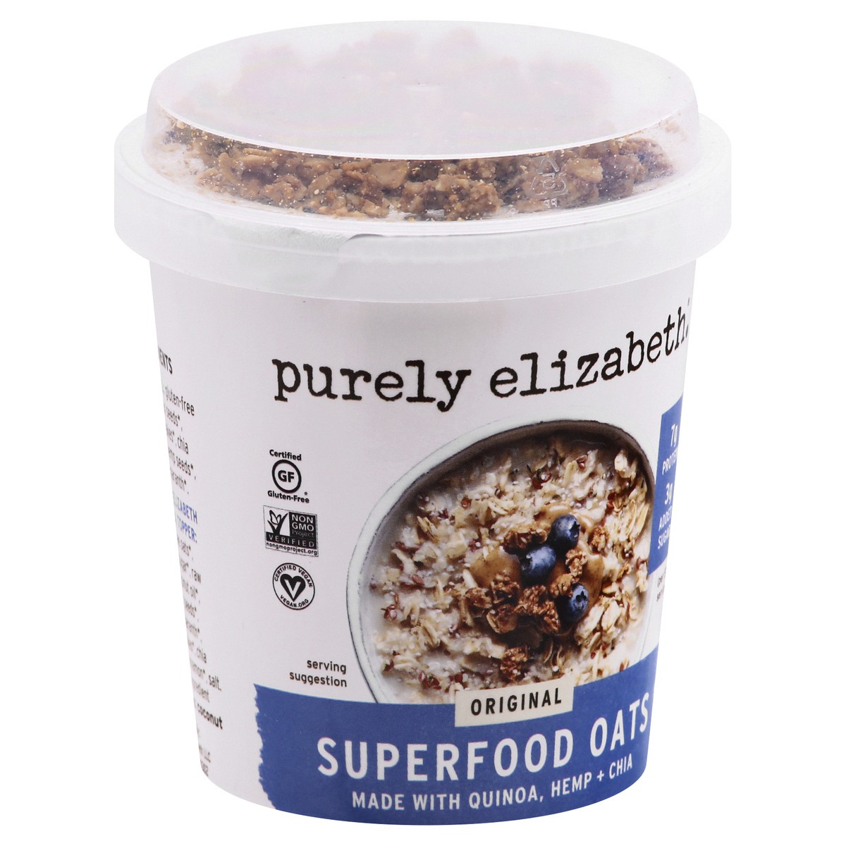 slide 10 of 11, Purely Elizabeth Original Superfood Oats, 2 oz