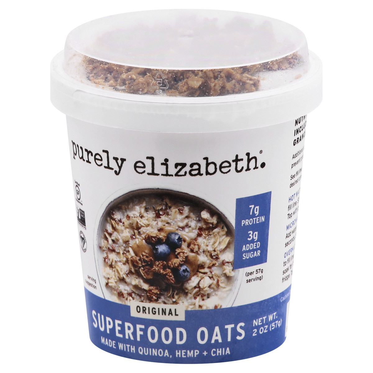 slide 11 of 11, Purely Elizabeth Original Superfood Oats, 2 oz