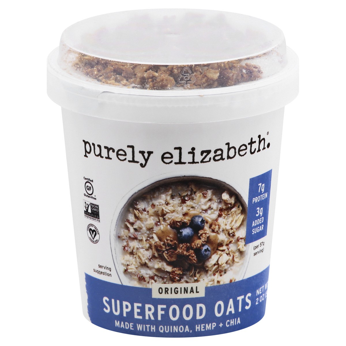 slide 1 of 11, Purely Elizabeth Original Superfood Oats, 2 oz