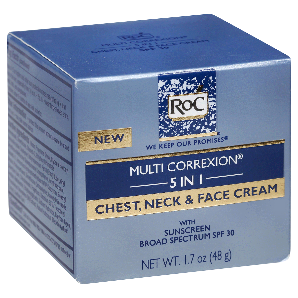 slide 6 of 10, RoC MULTI CORREXION 5 in 1 Chest, Neck & Face Cream, 1.7 Oz, 1.7 oz