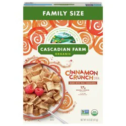 Cascadian Farm Cinnamon Crunch Cereal Family Size