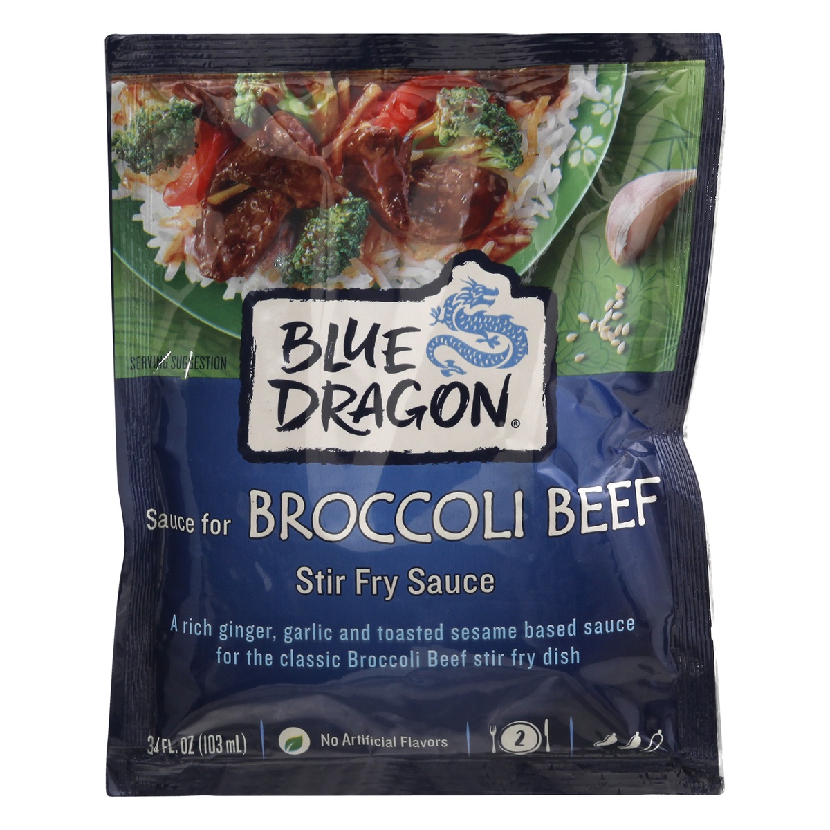 slide 1 of 1, Blue Dragon Broccoli Beef Stir Fry Sauce, 3.4 oz